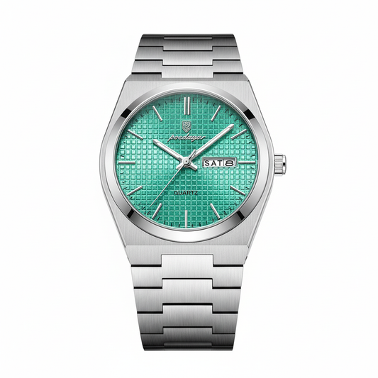 POEDAGAR Luxury Fashion Men's Watch Waterproof Stainless Steel Quartz Men Wristwatch Luminous Date Week Business Watches For Man